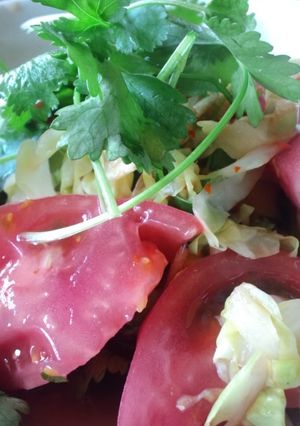 タイ風味なのかな香菜サラダ-レシピのメイン写真