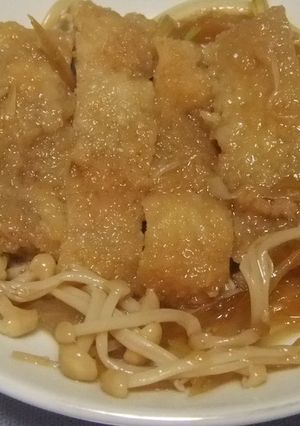 えのき入り♪カツ煮-レシピのメイン写真