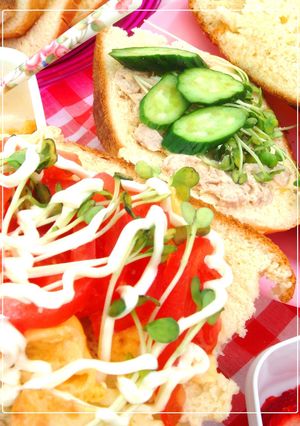 楽しい♫にこにこピクニックサンド✿-レシピのメイン写真
