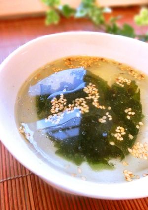 即席~☆彡 ワカメスープ-レシピのメイン写真