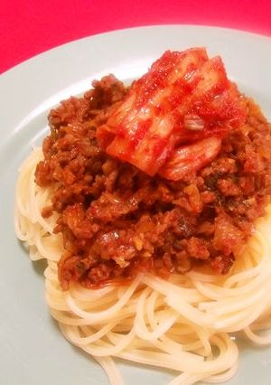 キムミートパスタ-レシピのメイン写真
