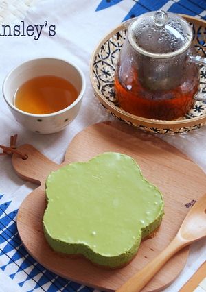 抹茶と黒豆のレアチーズケーキ-レシピのメイン写真