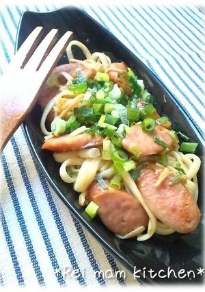 ✿和風で食べる♪なめ茸入り♡焼きうどん✿-レシピのメイン写真