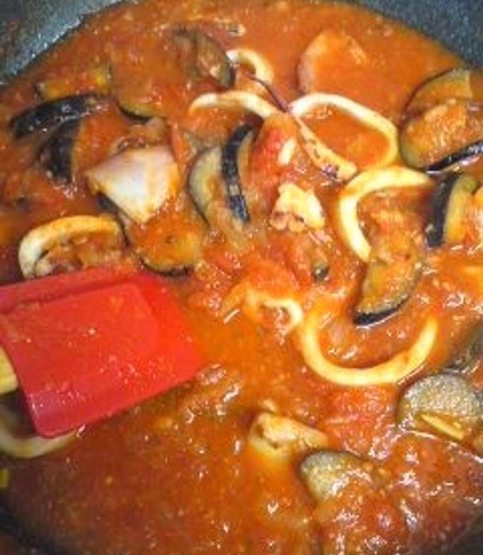 イカと茄子のトマト煮-レシピのメイン写真
