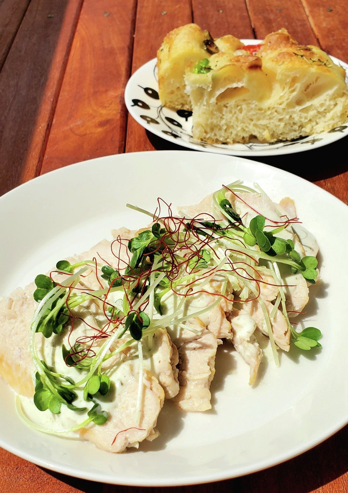 簡単しっとり！鶏胸肉の柚子胡椒ソースがけ-レシピのメイン写真