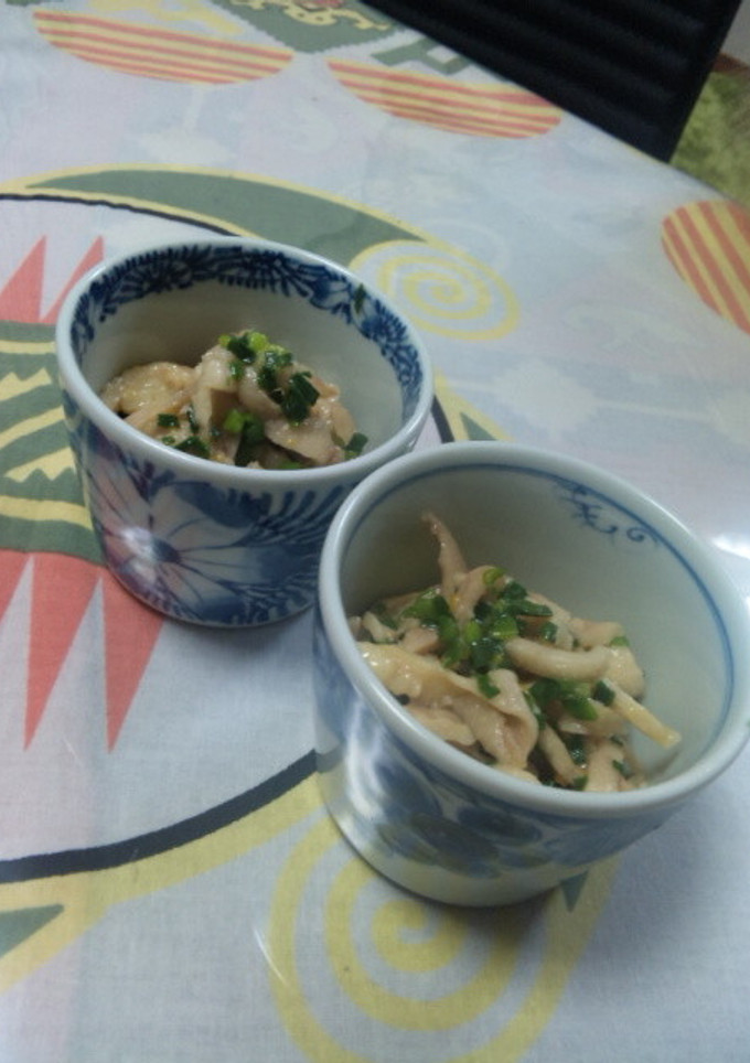 簡単おつまみ☆鶏皮の柚子胡椒あえ-レシピのメイン写真