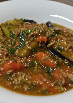 ナスとトマトのカレー麻婆。-レシピのメイン写真