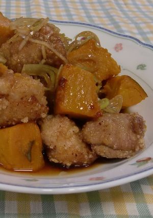 かぼちゃと鶏肉のさっぱり揚げ-レシピのメイン写真