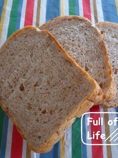 HB 全粒粉クルミ食パン(早焼き)-レシピのメイン写真