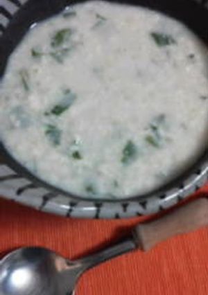 くずし豆腐とセロリの玄米スープ-レシピのメイン写真
