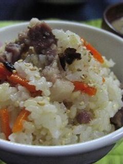 塩豚の炊き込みご飯-レシピのメイン写真