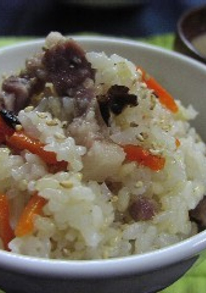 塩豚の炊き込みご飯-レシピのメイン写真