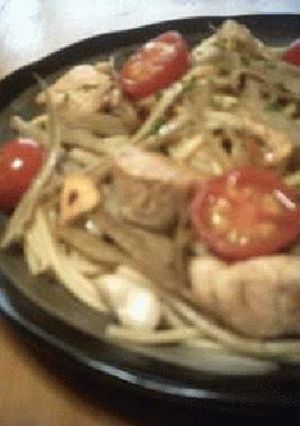 パスタ・鶏肉+ゴボウ-レシピのメイン写真