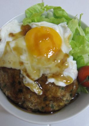 豆腐ハンバーグで和風ロコモコ☆-レシピのメイン写真
