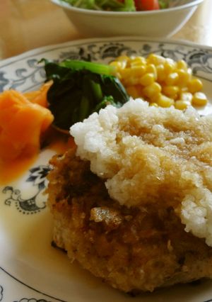 旨みたっぷりヘルシーハンバーグ-レシピのメイン写真