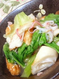 味覇de✿お手軽青梗菜と竹輪煮込み-レシピのメイン写真