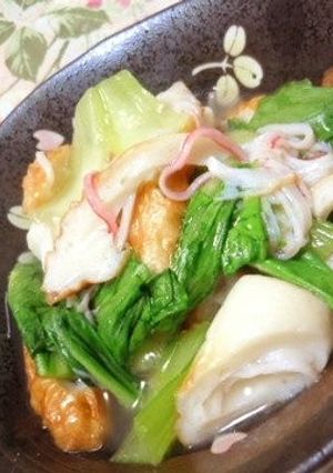 味覇de✿お手軽青梗菜と竹輪煮込み-レシピのメイン写真