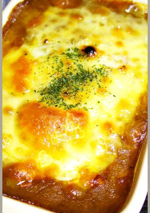 レトルトカレーでとろ～り半熟卵焼きカレー-レシピのメイン写真