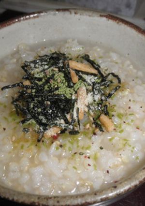 お茶漬けの素で玄米粥-レシピのメイン写真
