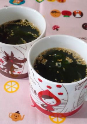 マグカップで作れちゃう☆わかめスープ-レシピのメイン写真