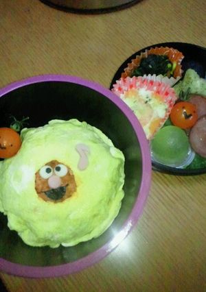 握らない！？オムライスでエルモ☆-レシピのメイン写真