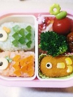 超簡単!こいのぼりキャラ弁。-レシピのメイン写真