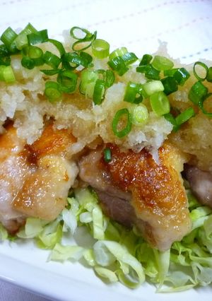 ガッツリ食べよう‼もも肉の柚子ポンソテー-レシピのメイン写真