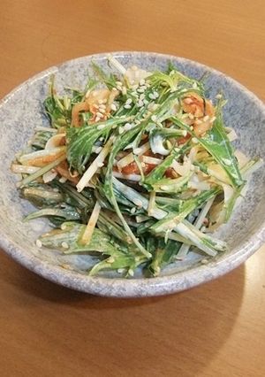 キムチと水菜のサラダ-レシピのメイン写真