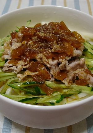 甘辛ジャンだれ☆冷やしうどん-レシピのメイン写真