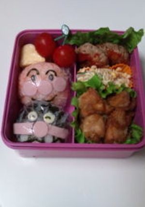遠足弁当 ｱﾝﾊﾟﾝﾏﾝ&ﾊﾞｲｷﾝﾏﾝ-レシピのメイン写真