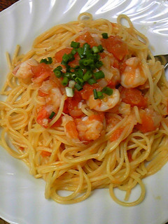トマトとエビのパスタ-レシピのメイン写真