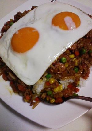 家にある材料で簡単！ガパオ(風)ライス-レシピのメイン写真