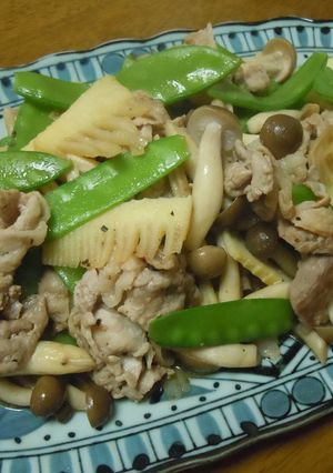 豚肉と筍のオイスターソース炒め-レシピのメイン写真