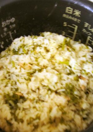 ニンジン葉とツナ缶で炊き込み御飯-レシピのメイン写真