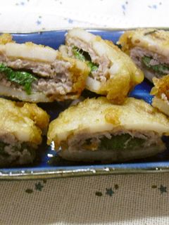 れんこんの挟み揚げ-レシピのメイン写真
