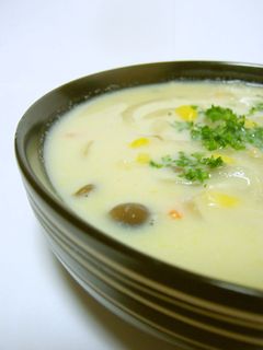 きのことコーンの豆乳スープ♪-レシピのメイン写真