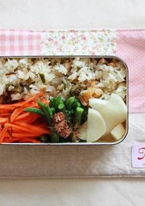 こしあぶらと油揚げの混ぜごはん。-レシピのメイン写真