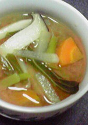 野菜たっぷり☆洋風みそ汁♪-レシピのメイン写真