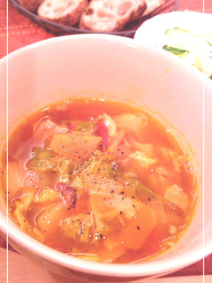 野菜たっぷり♡ミネストローネ-レシピのメイン写真