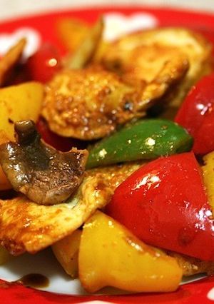 疲労回復！パプリカと鶏胸肉のカラフル炒め-レシピのメイン写真