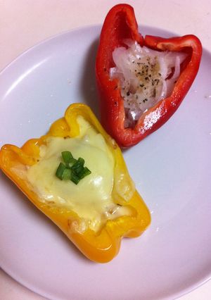 「パプリカ」ップでチーズ焼き-レシピのメイン写真