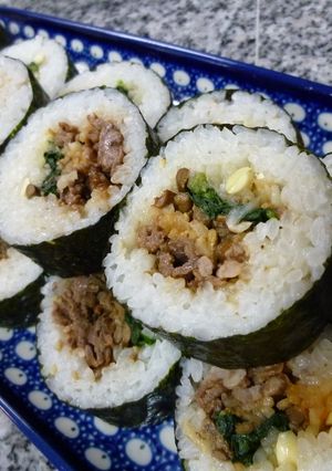 ナムルで韓国風海苔巻き-レシピのメイン写真