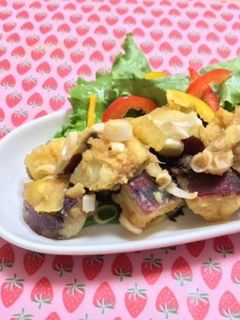 ふわっとさつま芋の甘辛レンジ煮-レシピのメイン写真