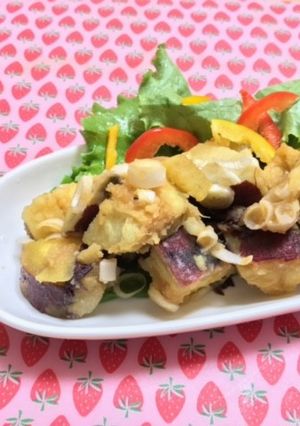 ふわっとさつま芋の甘辛レンジ煮-レシピのメイン写真