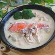 鮭としめじの味噌クリーム煮