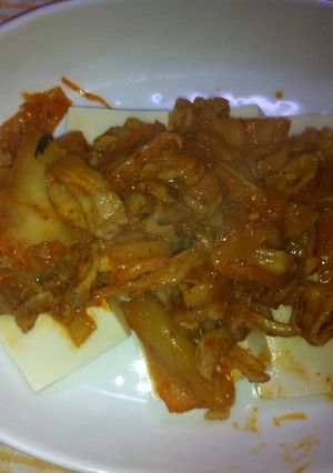 キムチon豆腐-レシピのメイン写真
