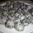 ダシダで味つけ胡麻里芋団子