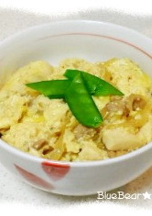 ★節約つゆだく親子豆腐丼★-レシピのメイン写真