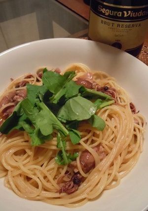 ホタルイカとルッコラのぺペロンチーノ-レシピのメイン写真