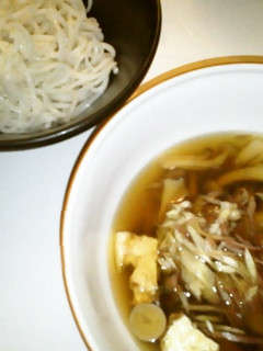 半田そうめんできのこつけ麺-レシピのメイン写真